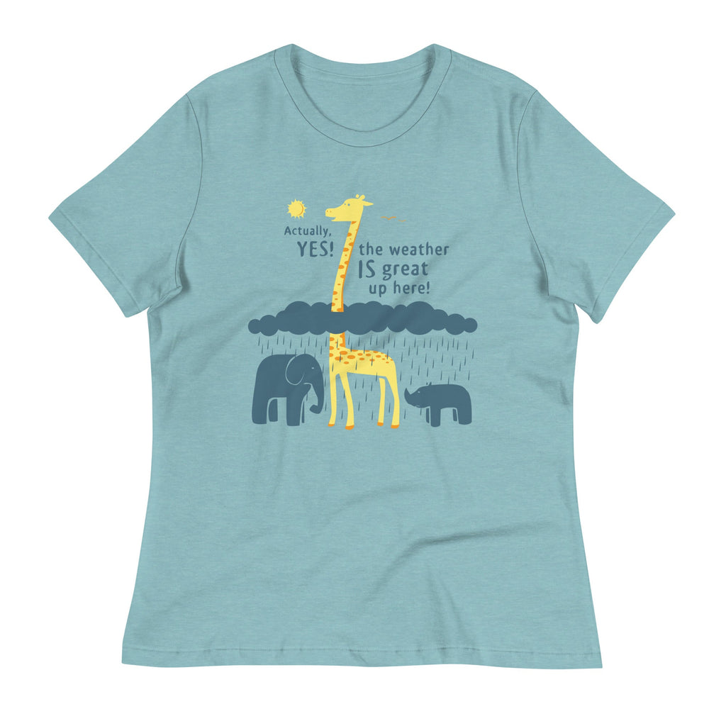 The Weather Is Great Up Here! Women's Signature Tee Hoodie, Sweatshirt | PureTeeCo.com (Image 1)