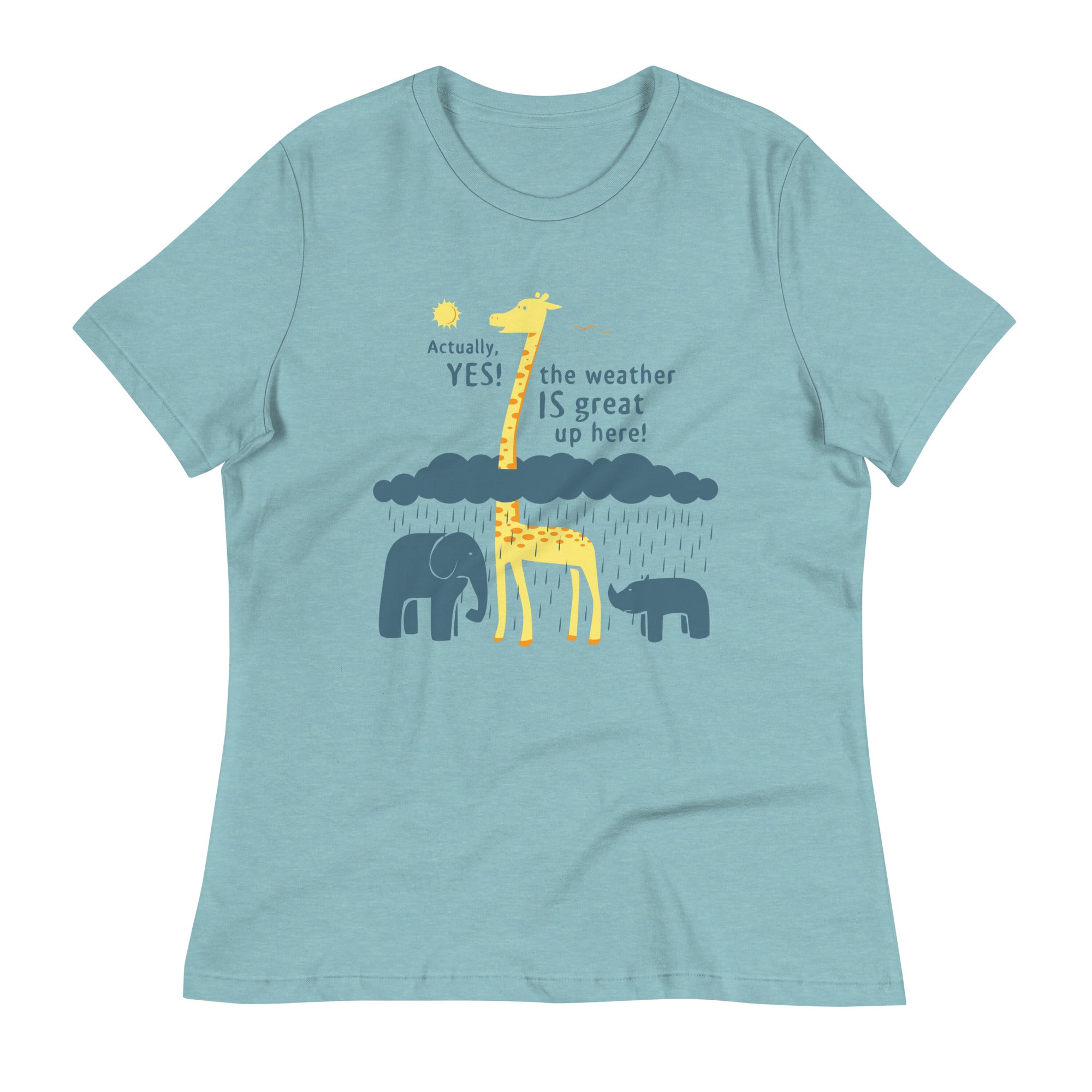 The Weather Is Great Up Here! Women's Signature Tee Hoodie, Sweatshirt | PureTeeCo.com (Image 1)