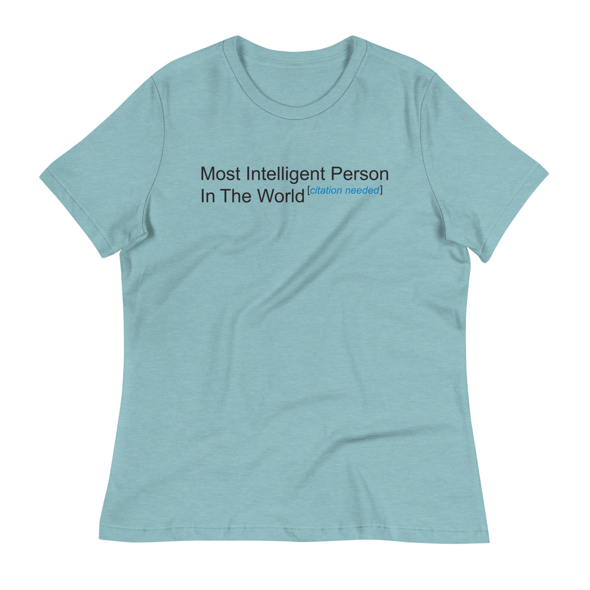 Most Intelligent Person in the World Citation Needed Women's Signature Tee Hoodie, Sweatshirt | PureTeeCo.com (Image 4)