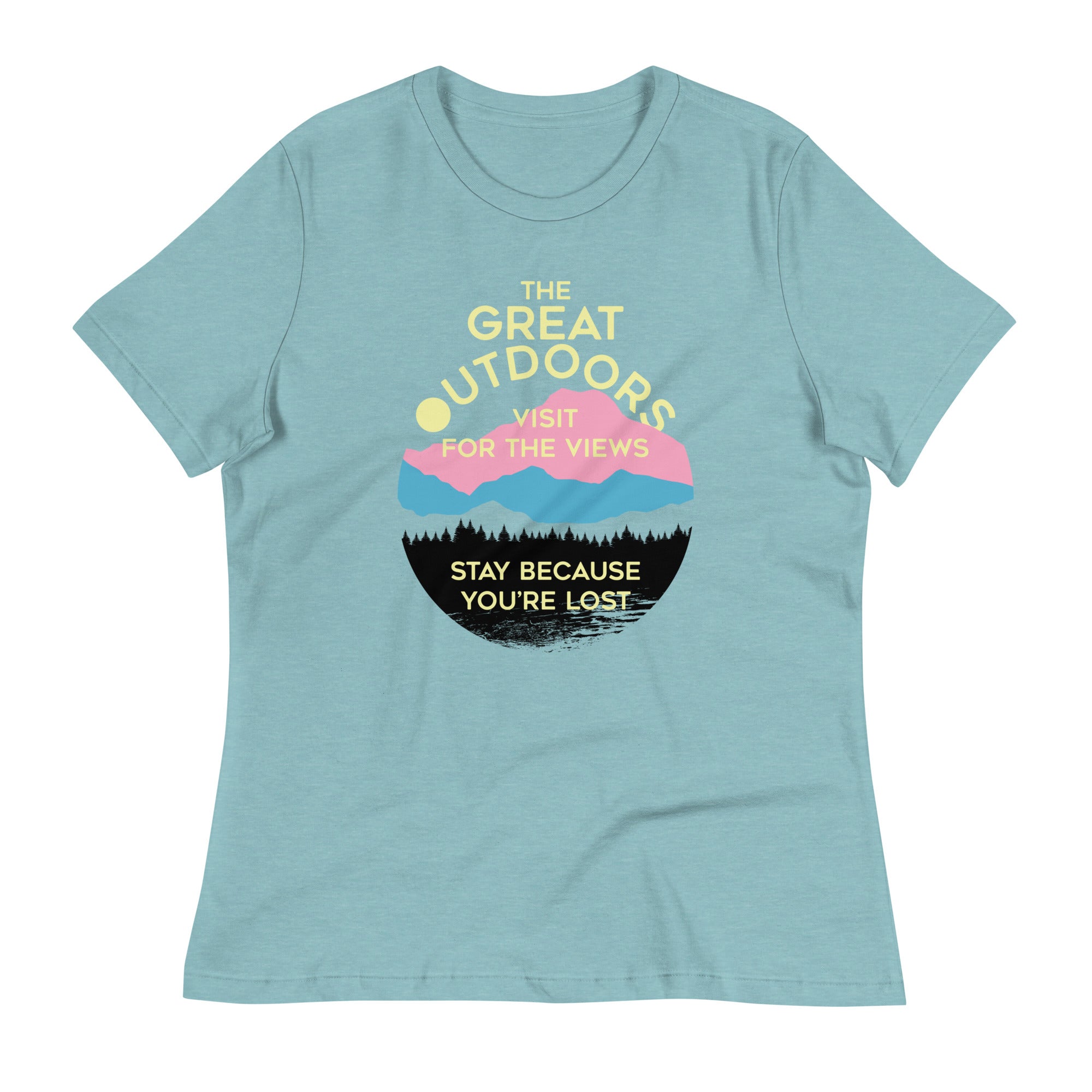 The Great Outdoors Women's Signature Tee Hoodie, Sweatshirt | PureTeeCo.com (Image 1)