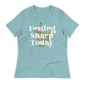 Feeling Sharp Today Women's Signature Tee Hoodie, Sweatshirt | PureTeeCo.com (Image 1)