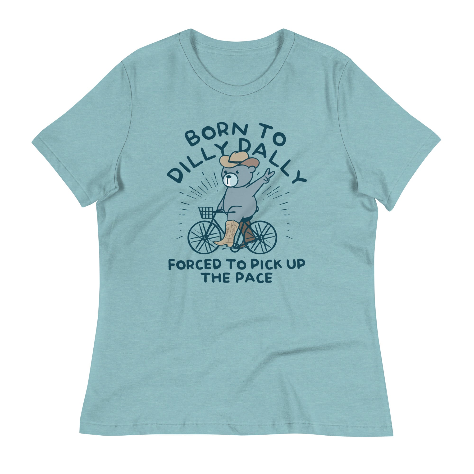 Born To Dilly Dally Forced To Pick Up The Pace Women's Signature Tee Hoodie, Sweatshirt | PureTeeCo.com (Image 1)