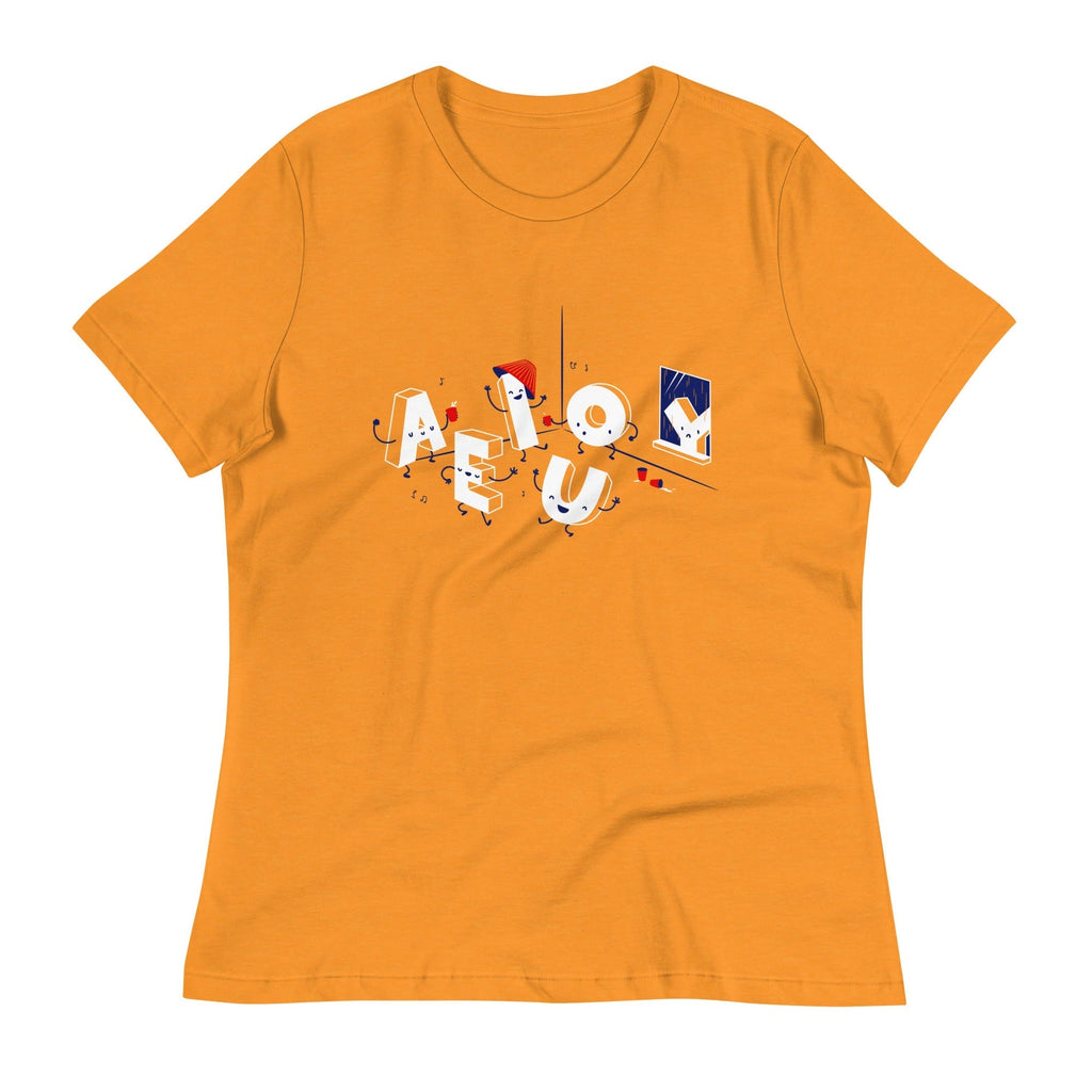 Vowel Party Time Women's Signature Tee Hoodie, Sweatshirt | PureTeeCo.com (Image 5)