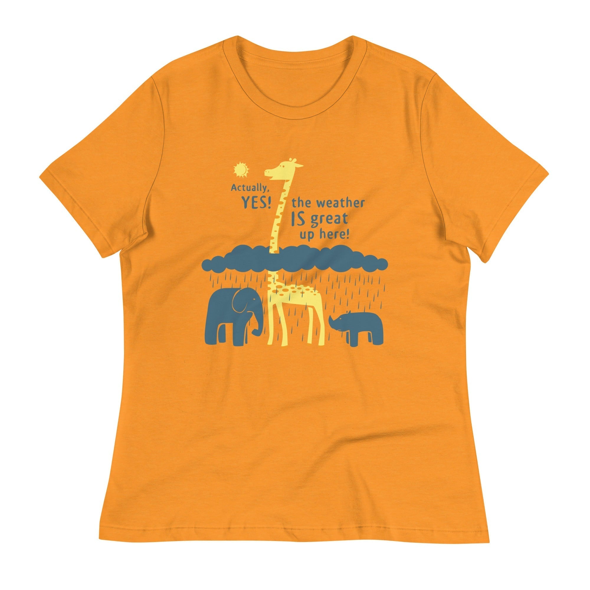 The Weather Is Great Up Here! Women's Signature Tee Hoodie, Sweatshirt | PureTeeCo.com (Image 3)