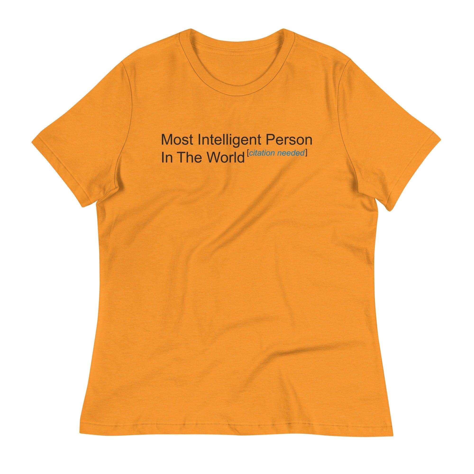 Most Intelligent Person in the World Citation Needed Women's Signature Tee Hoodie, Sweatshirt | PureTeeCo.com (Image 3)