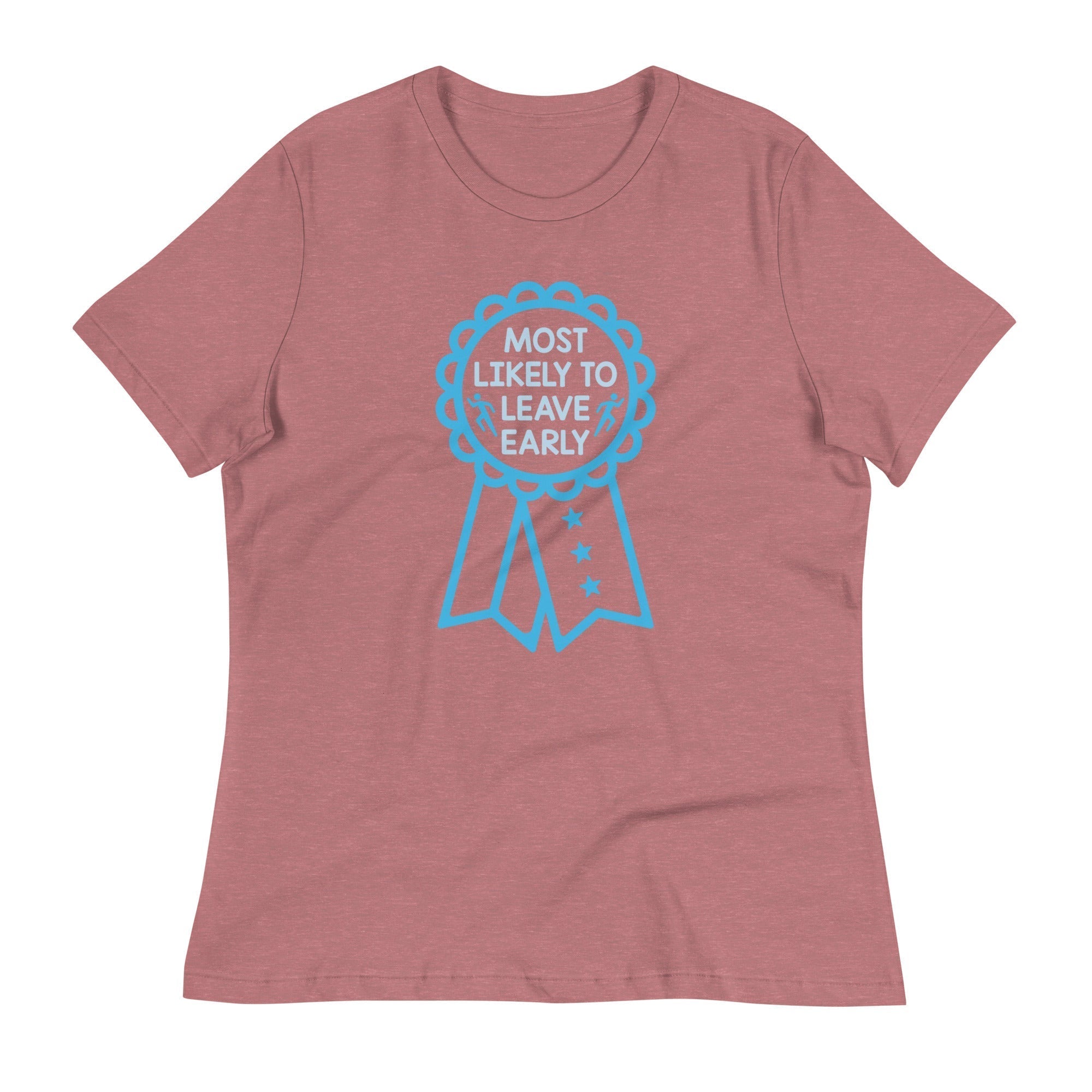 Most Likely To Leave Early Women's Signature Tee Hoodie, Sweatshirt | PureTeeCo.com (Image 4)