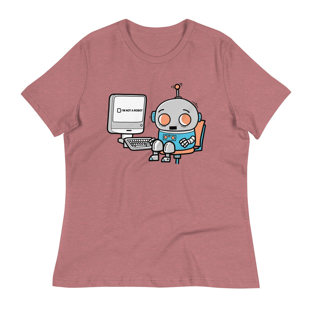 Robot Captcha Women's Signature Tee Hoodie, Sweatshirt | PureTeeCo.com (Image 2)