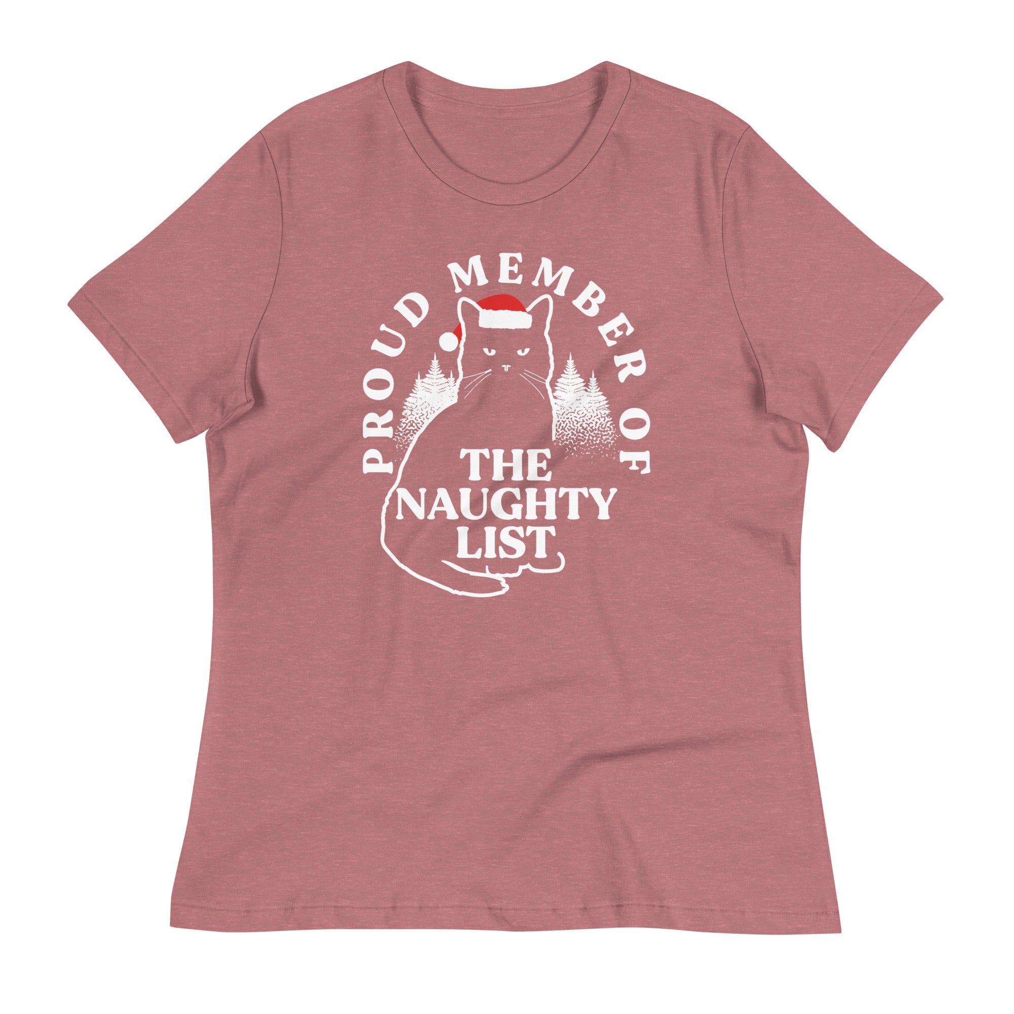 The Naughty List Women's Signature Tee Hoodie, Sweatshirt | PureTeeCo.com (Image 4)