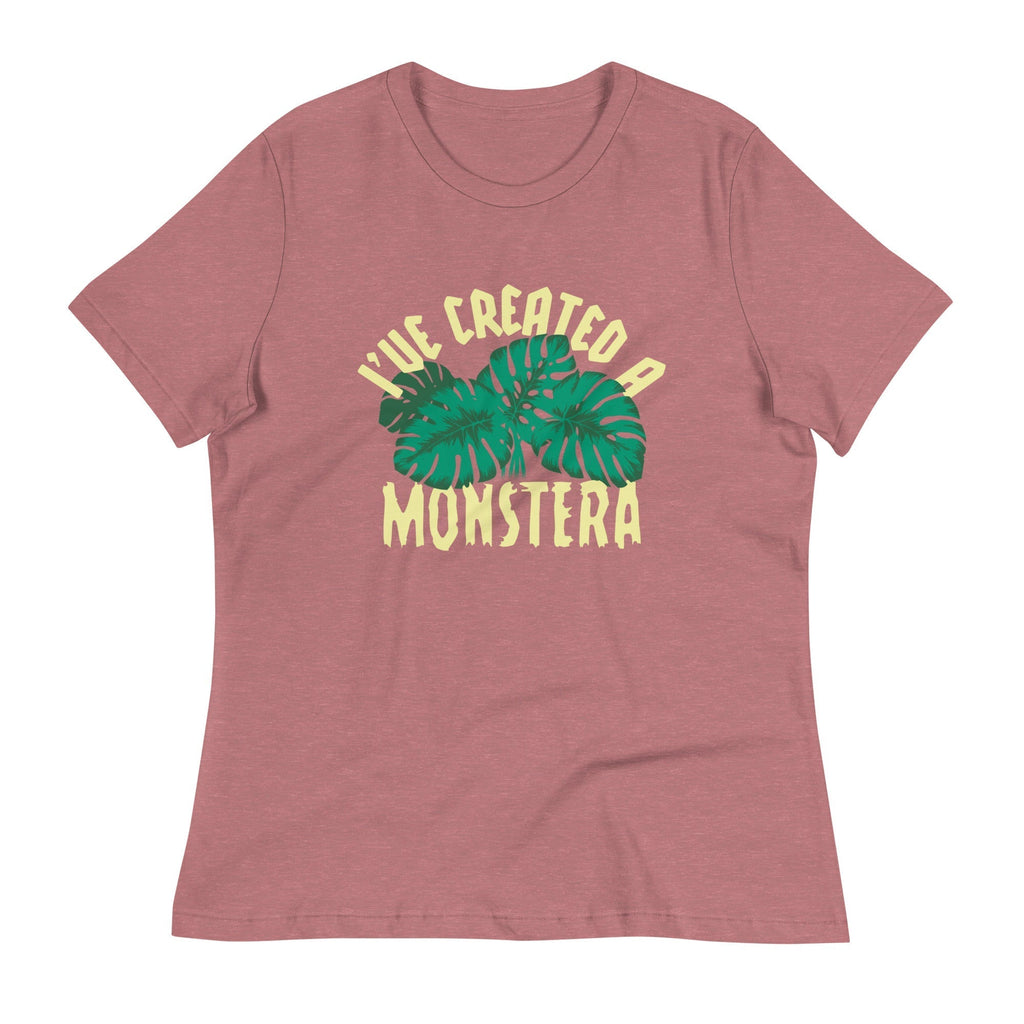 I've Created A Monstera Women's Signature Tee Hoodie, Sweatshirt | PureTeeCo.com (Image 4)
