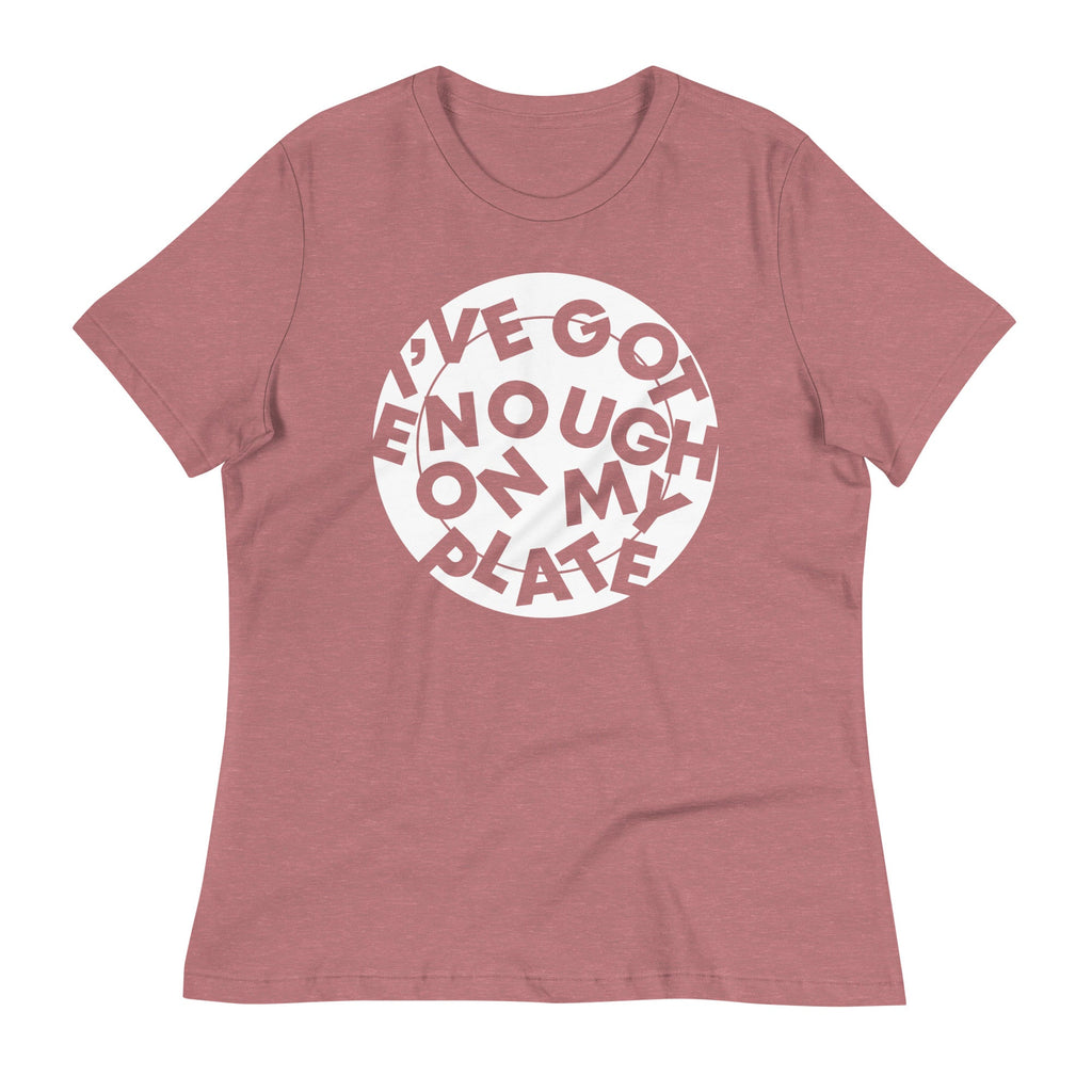 I've Got Enough On My Plate Women's Signature Tee Hoodie, Sweatshirt | PureTeeCo.com (Image 4)