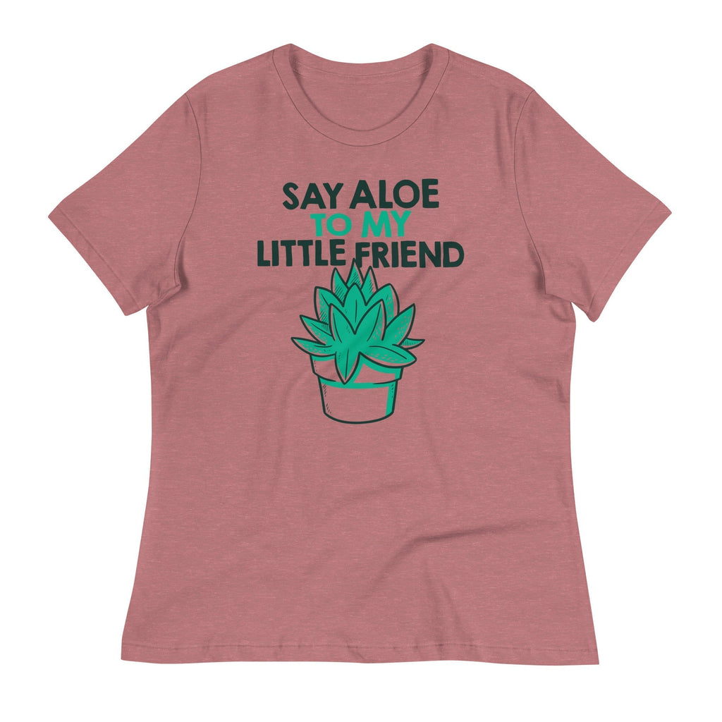 Say Aloe To My Little Friend Women's Signature Tee Hoodie, Sweatshirt | PureTeeCo.com (Image 2)