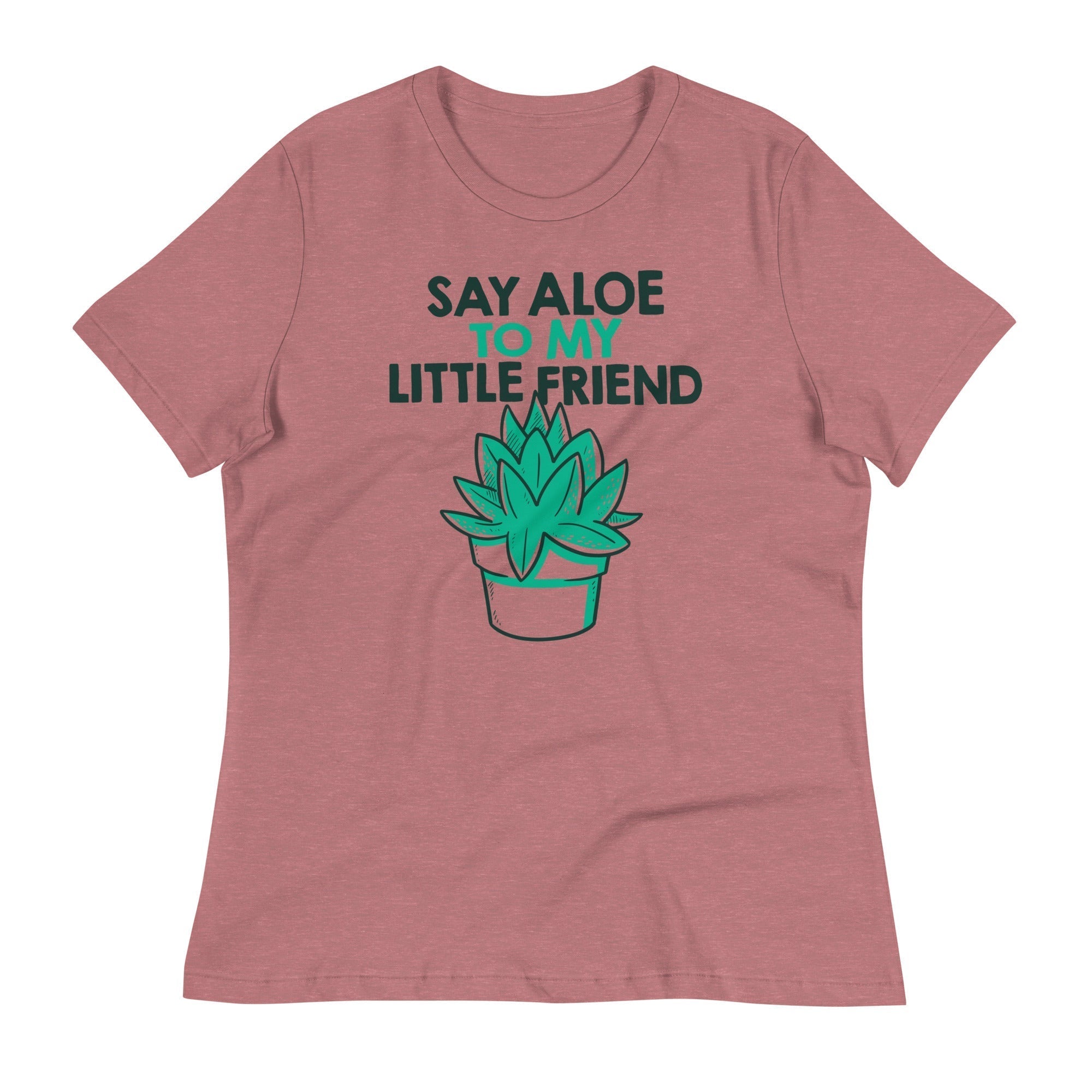 Say Aloe To My Little Friend Women's Signature Tee Hoodie, Sweatshirt | PureTeeCo.com (Image 2)