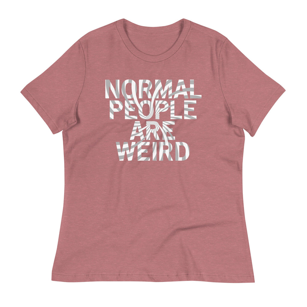 Normal People Are Weird Women's Signature Tee Hoodie, Sweatshirt | PureTeeCo.com (Image 3)