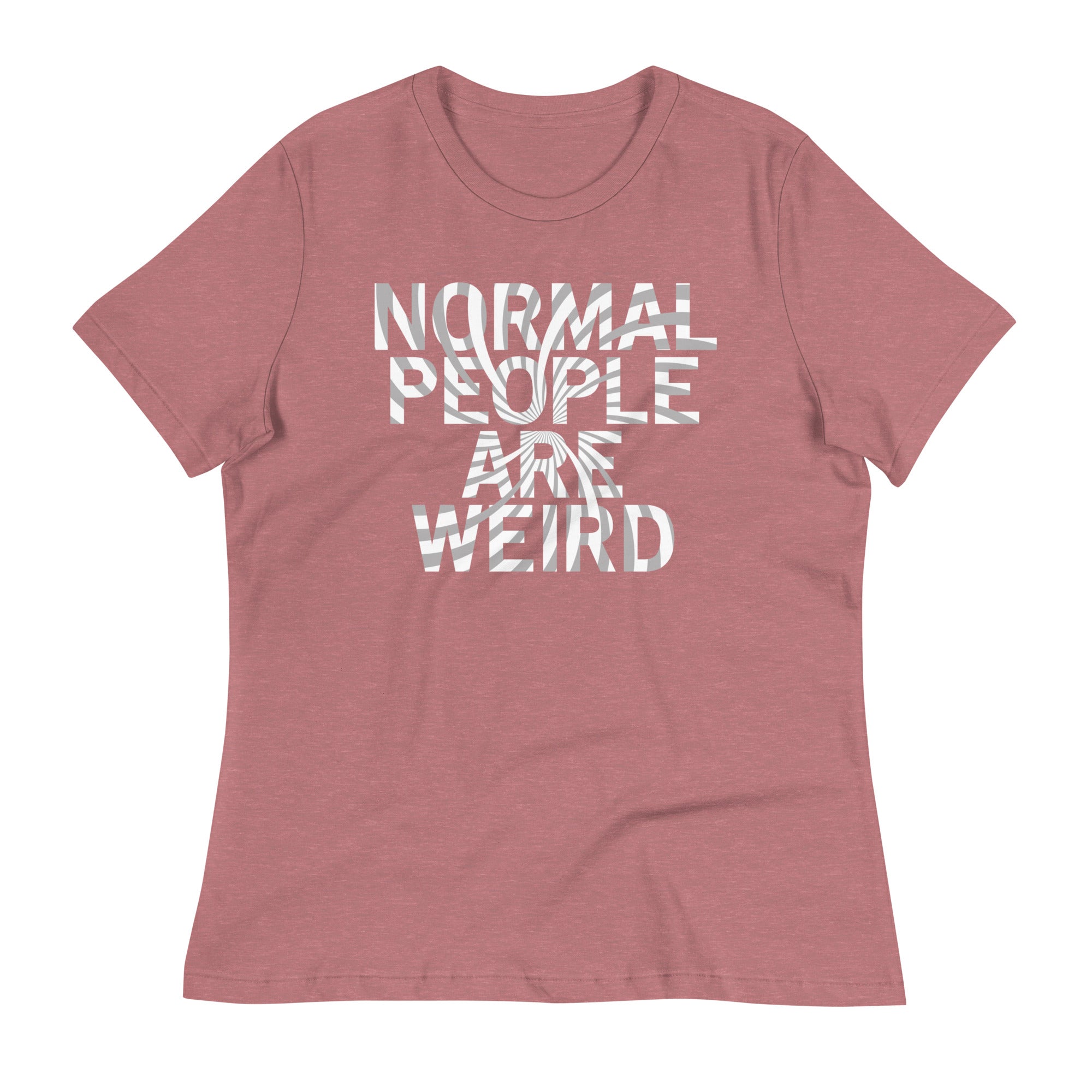 Normal People Are Weird Women's Signature Tee Hoodie, Sweatshirt | PureTeeCo.com (Image 3)