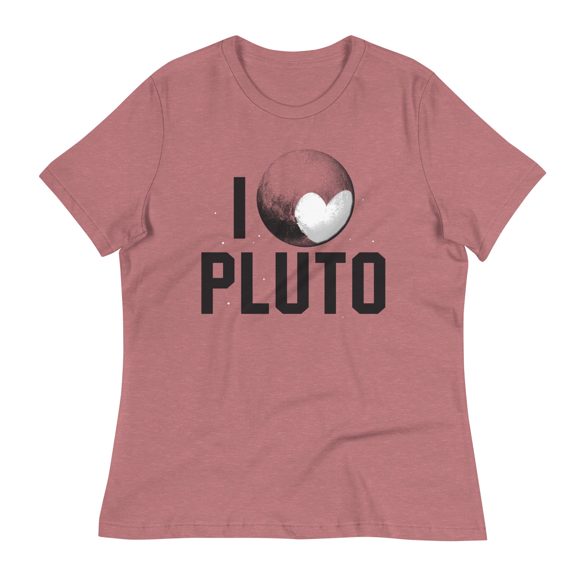 I Heart Pluto Women's Signature Tee Hoodie, Sweatshirt | PureTeeCo.com (Image 2)