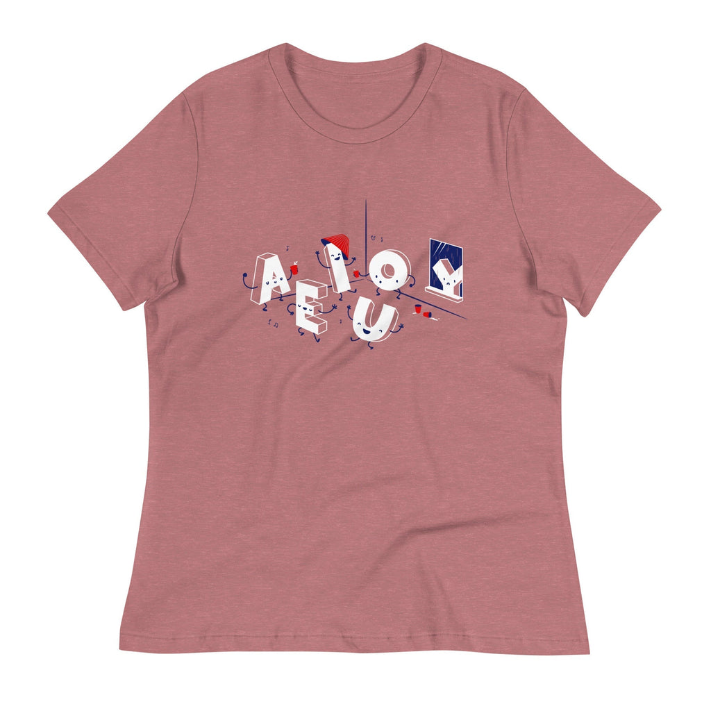 Vowel Party Time Women's Signature Tee Hoodie, Sweatshirt | PureTeeCo.com (Image 3)