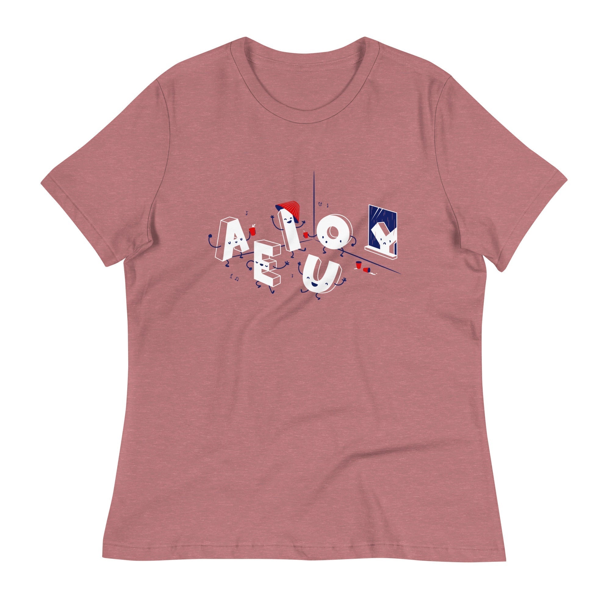 Vowel Party Time Women's Signature Tee Hoodie, Sweatshirt | PureTeeCo.com (Image 3)