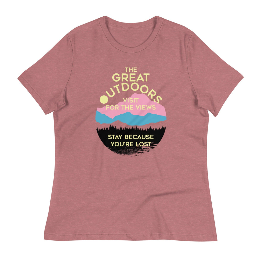 The Great Outdoors Women's Signature Tee Hoodie, Sweatshirt | PureTeeCo.com (Image 3)