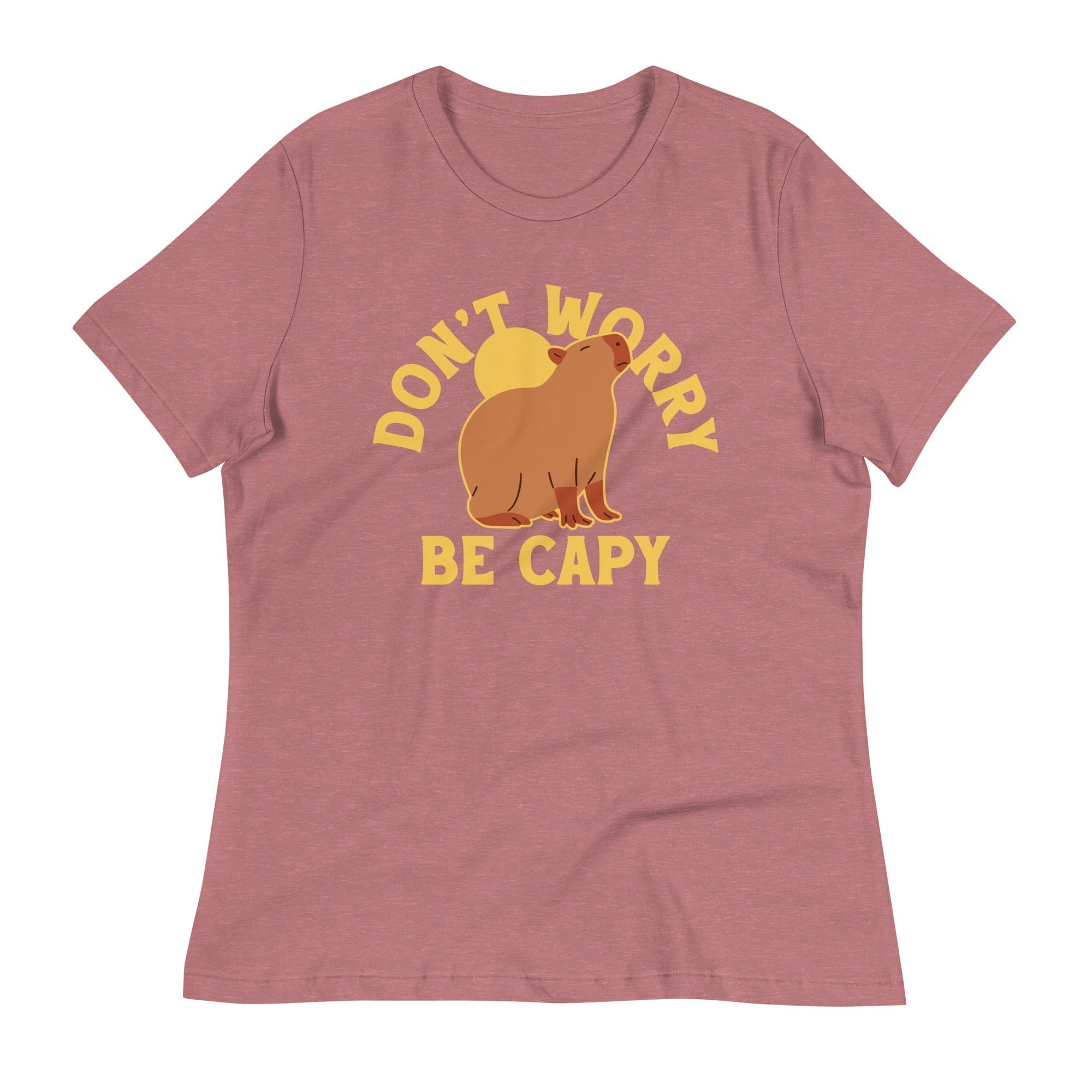 Don't Worry Be Capy Women's Signature Tee Hoodie, Sweatshirt | PureTeeCo.com (Image 5)