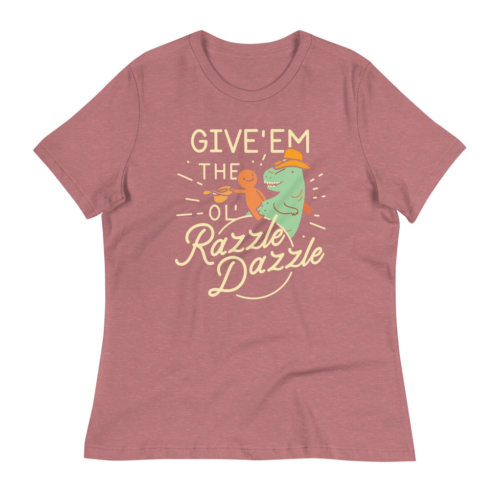 Give'em The Ol' Razzle Dazzle Women's Signature Tee Hoodie, Sweatshirt | PureTeeCo.com (Image 4)