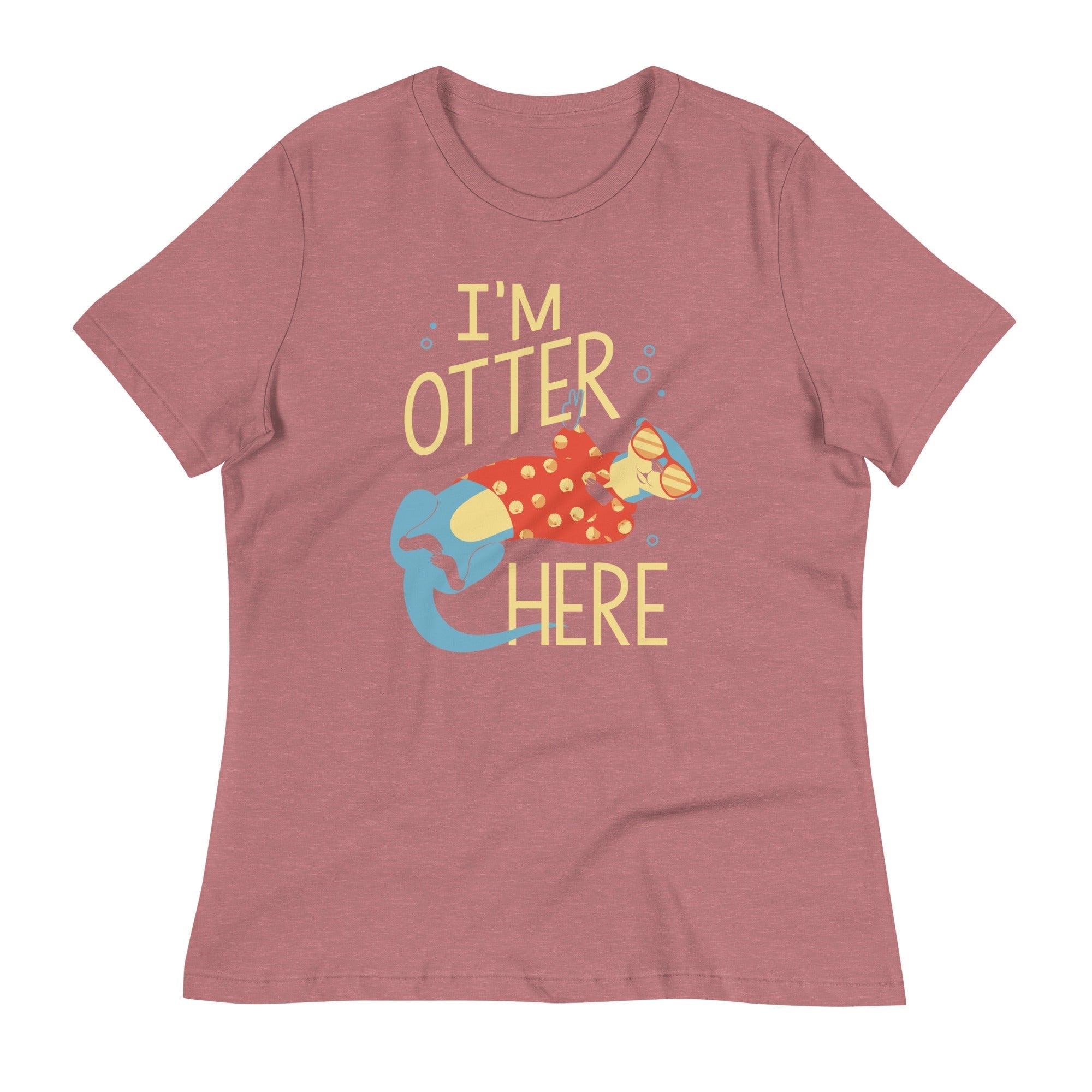 I'm Otter Here Women's Signature Tee Hoodie, Sweatshirt | PureTeeCo.com (Image 4)