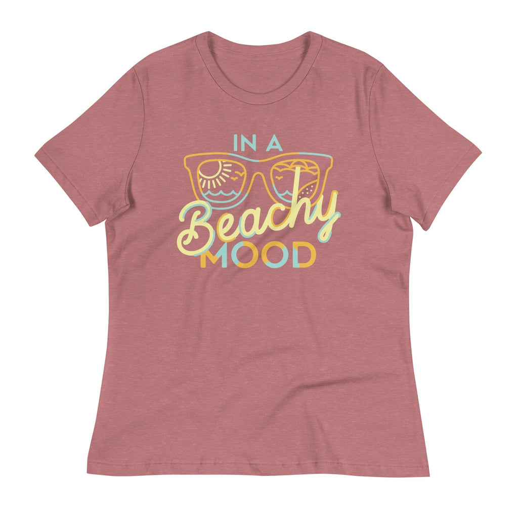 In A Beachy Mood Women's Signature Tee Hoodie, Sweatshirt | PureTeeCo.com (Image 4)