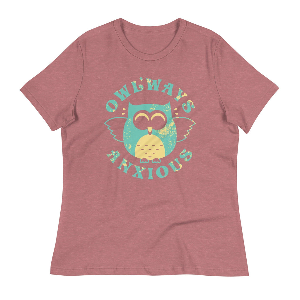 Owlways Anxious Women's Signature Tee Hoodie, Sweatshirt | PureTeeCo.com (Image 3)