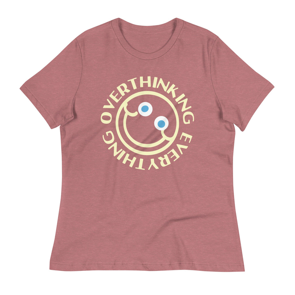 Overthinking Everything Women's Signature Tee Hoodie, Sweatshirt | PureTeeCo.com (Image 5)