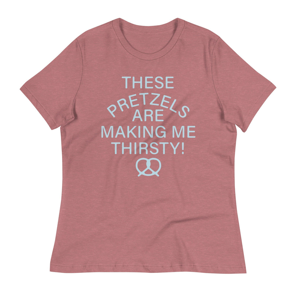 These Pretzels Are Making Me Thirsty! Women's Signature Tee Hoodie, Sweatshirt | PureTeeCo.com (Image 4)