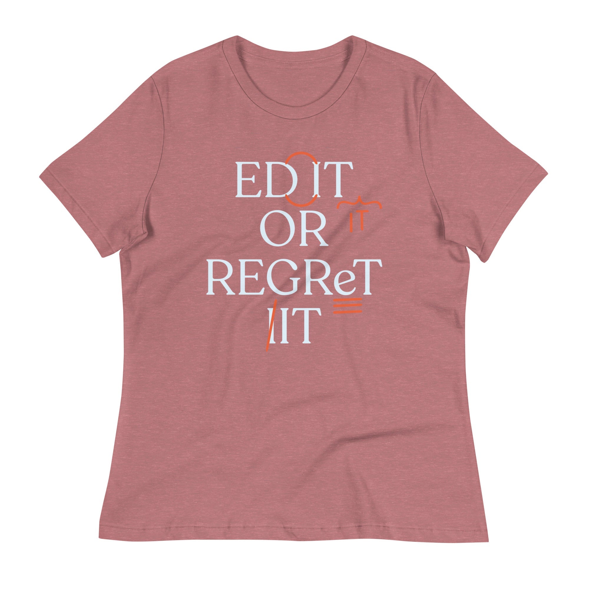Edit Or Regret It Women's Signature Tee Hoodie, Sweatshirt | PureTeeCo.com (Image 4)