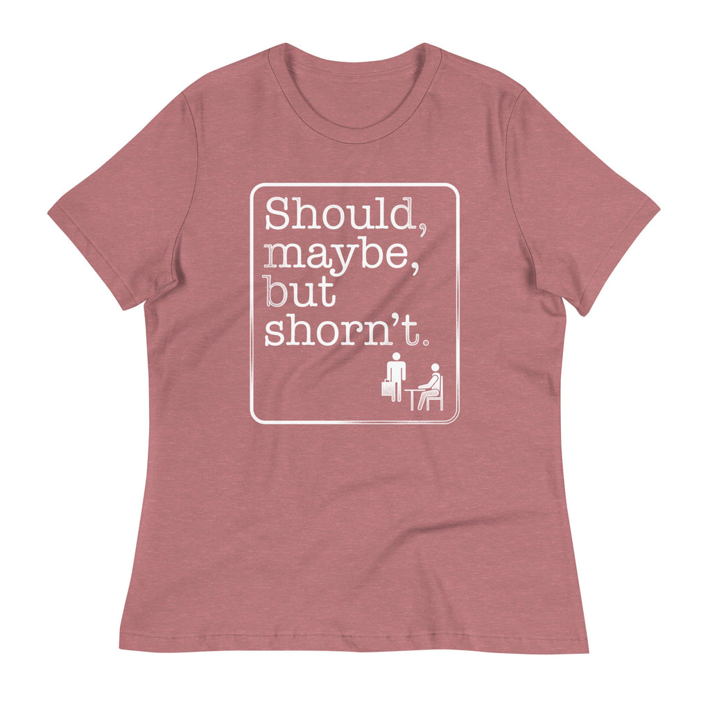 Should, Maybe, But Shorn't Women's Signature Tee Hoodie, Sweatshirt | PureTeeCo.com (Image 5)