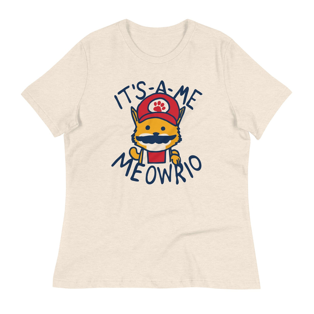 It's-a-me Meowrio Women's Signature Tee Hoodie, Sweatshirt | PureTeeCo.com (Image 2)