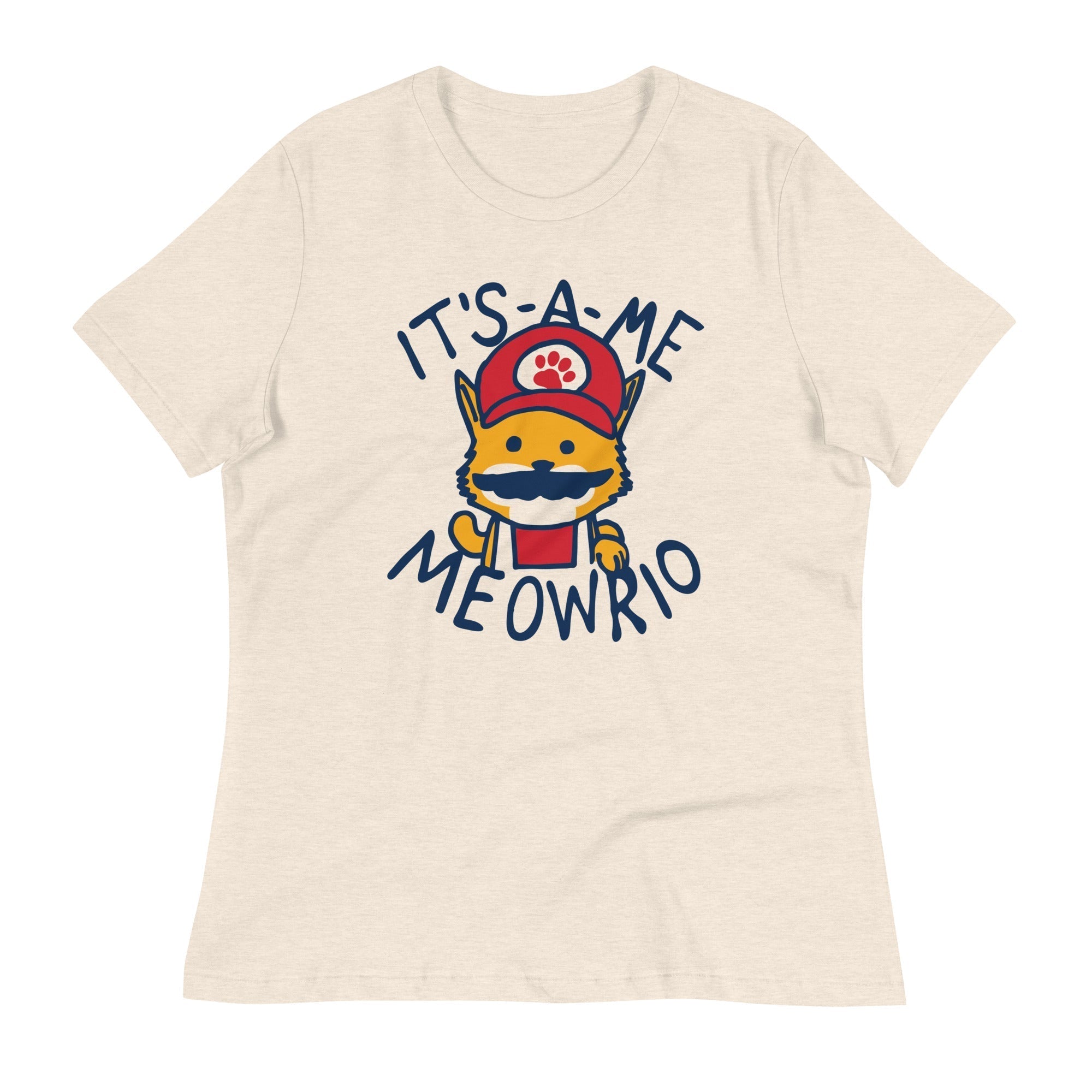 It's-a-me Meowrio Women's Signature Tee Hoodie, Sweatshirt | PureTeeCo.com (Image 2)