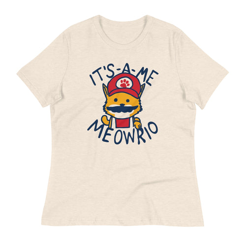 It's-a-me Meowrio Women's Signature Tee Hoodie, Sweatshirt | PureTeeCo.com (Image 2)