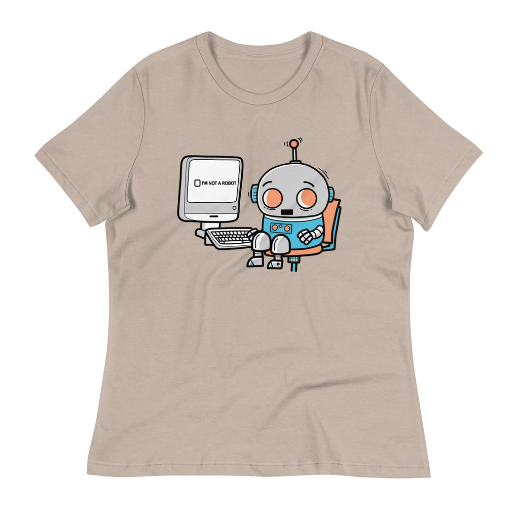 Robot Captcha Women's Signature Tee Hoodie, Sweatshirt | PureTeeCo.com (Image 4)
