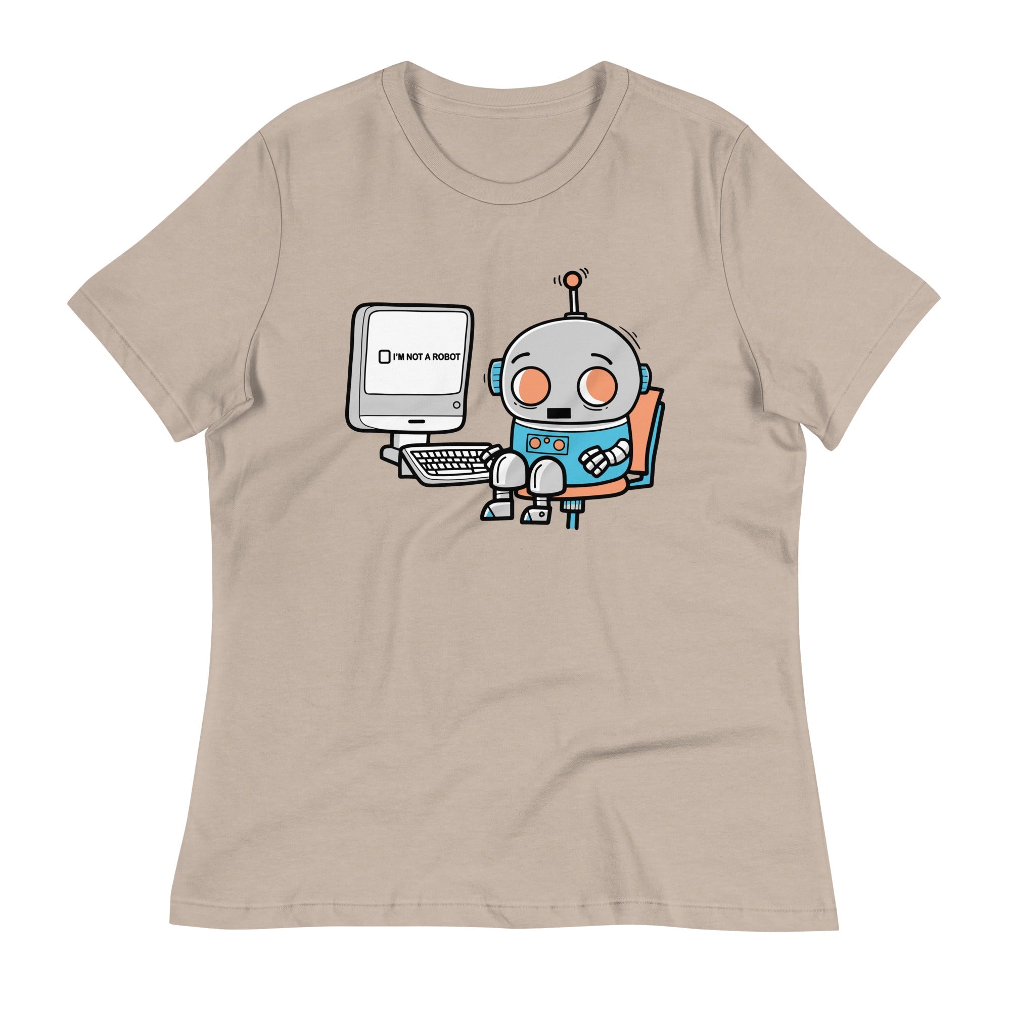 Robot Captcha Women's Signature Tee Hoodie, Sweatshirt | PureTeeCo.com (Image 4)