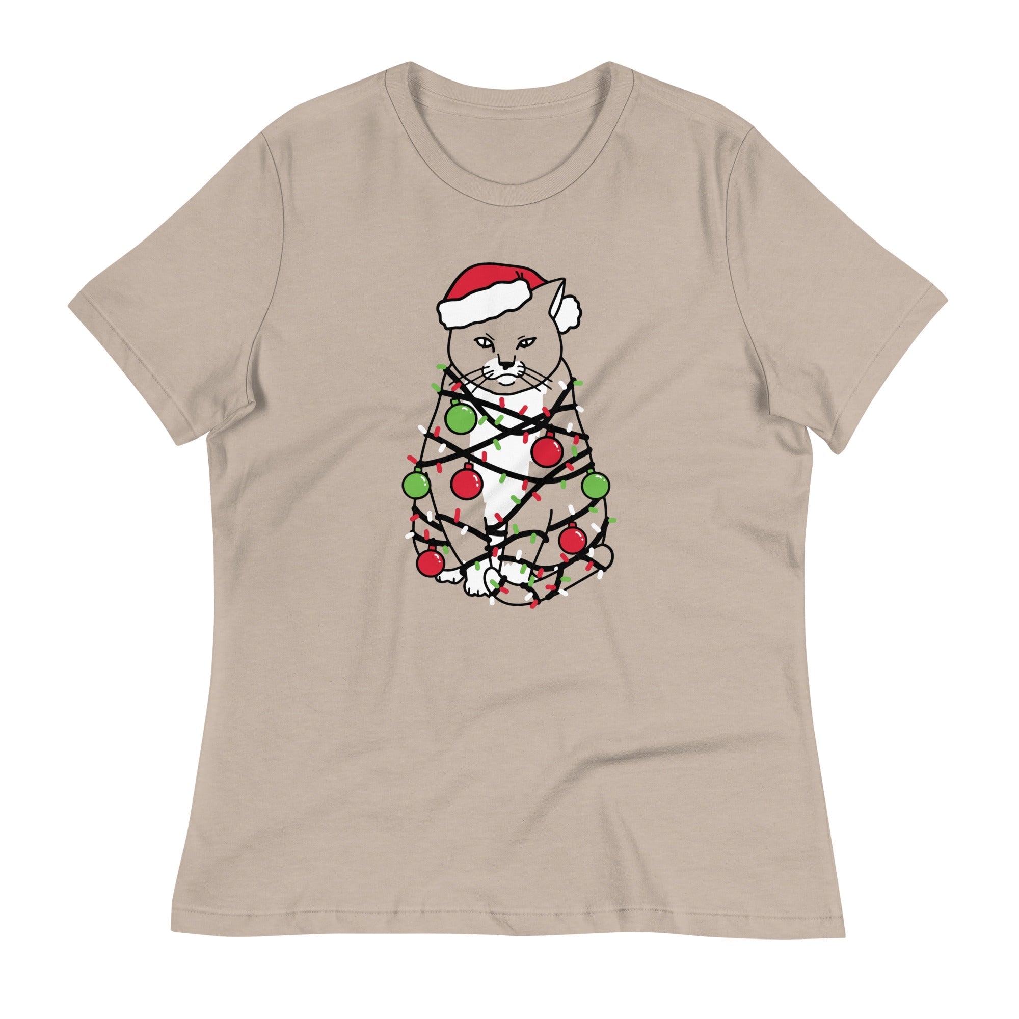 Meowy Christmas Women's Signature Tee Hoodie, Sweatshirt | PureTeeCo.com (Image 3)