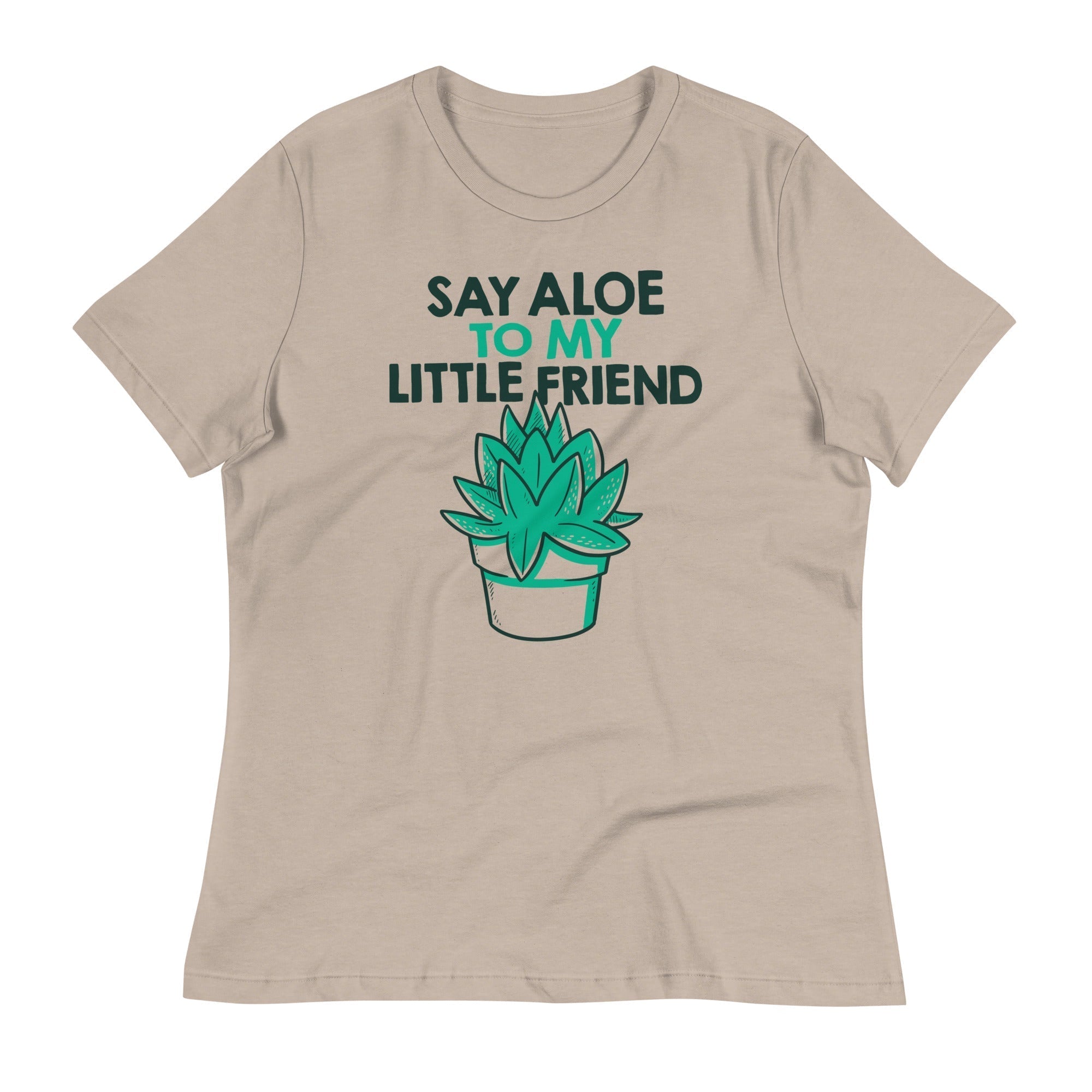 Say Aloe To My Little Friend Women's Signature Tee Hoodie, Sweatshirt | PureTeeCo.com (Image 4)