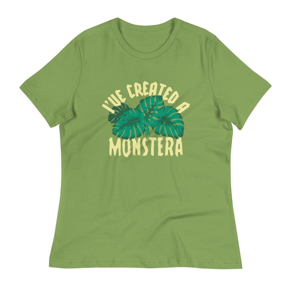 I've Created A Monstera Women's Signature Tee Hoodie, Sweatshirt | PureTeeCo.com (Image 5)