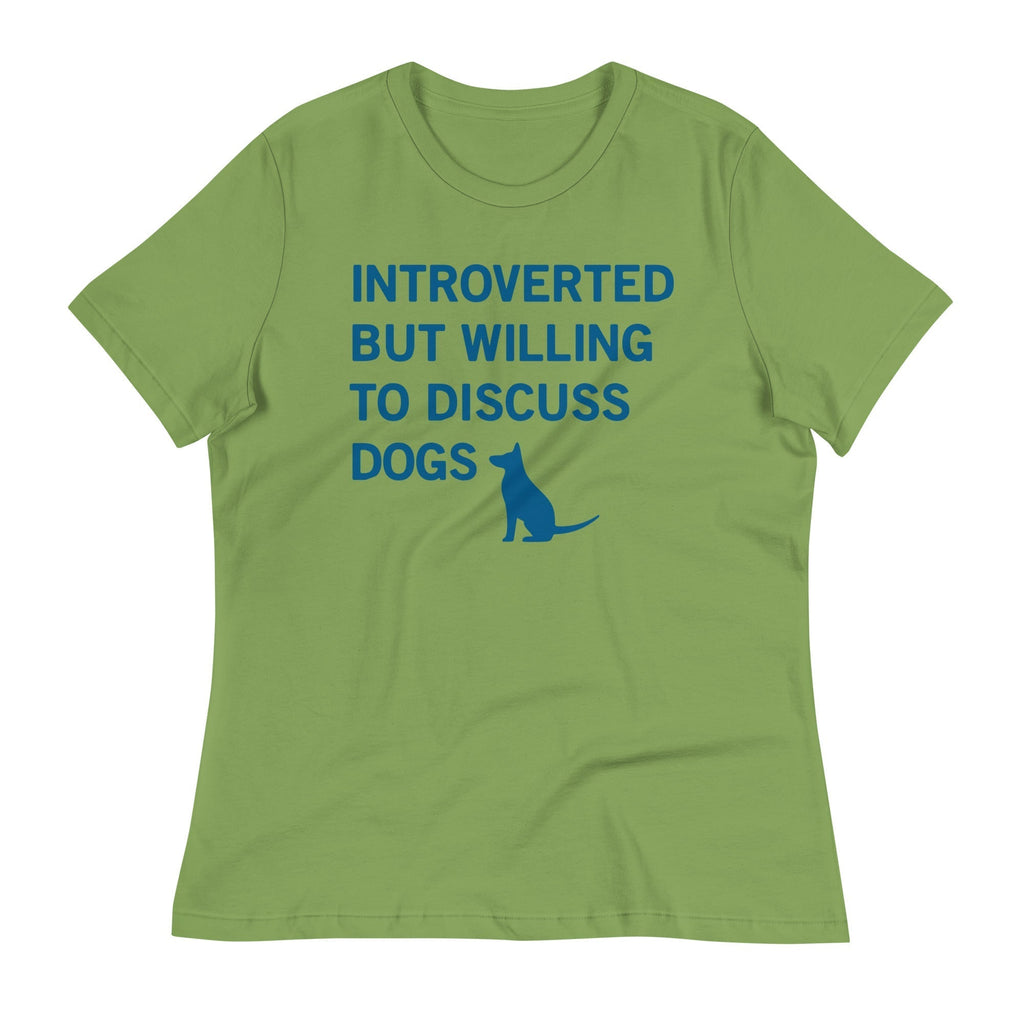 Introverted But Willing To Discuss Dogs Women's Signature Tee Hoodie, Sweatshirt | PureTeeCo.com (Image 4)