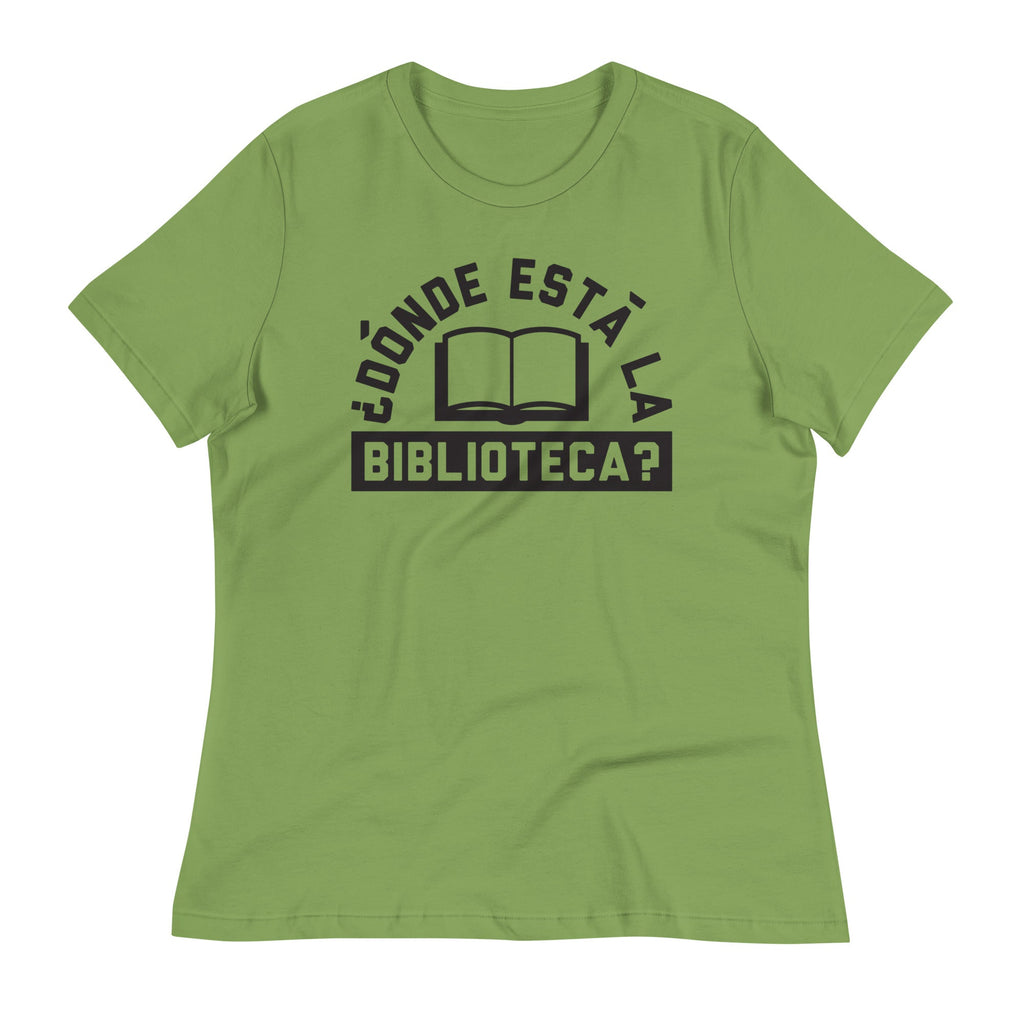 Donde Esta La Biblioteca? Women's Signature Tee Hoodie, Sweatshirt | PureTeeCo.com (Image 1)