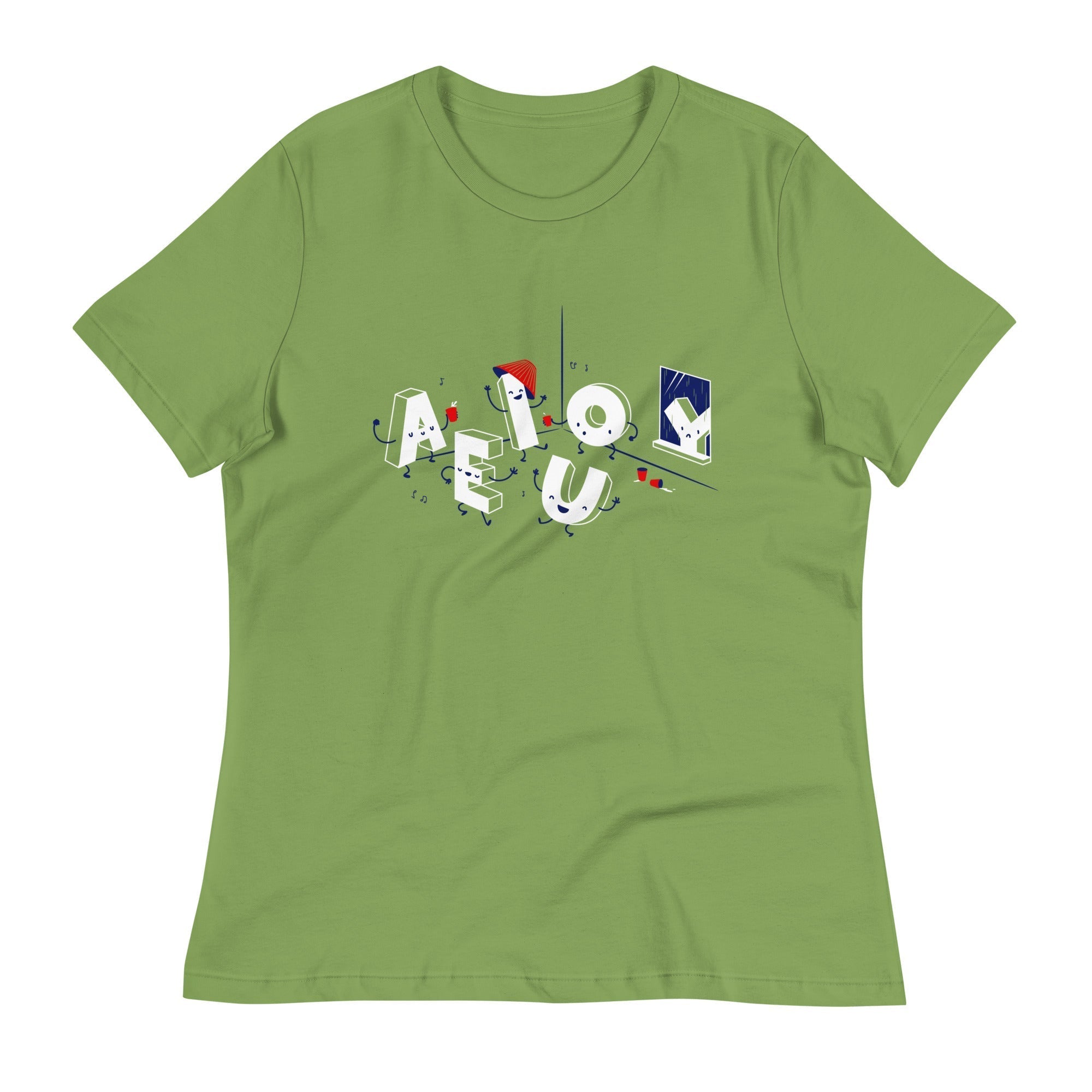 Vowel Party Time Women's Signature Tee Hoodie, Sweatshirt | PureTeeCo.com (Image 4)