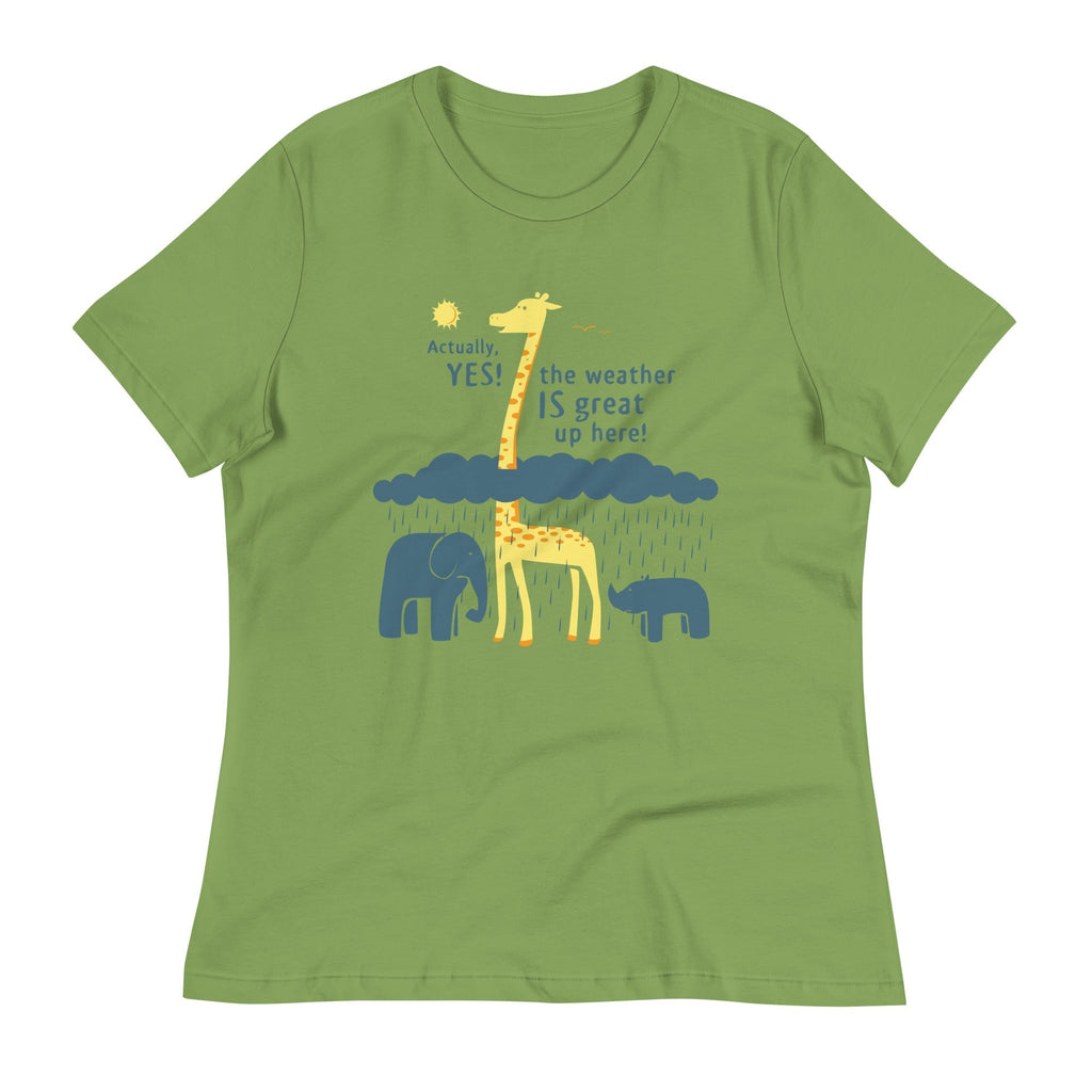 The Weather Is Great Up Here! Women's Signature Tee Hoodie, Sweatshirt | PureTeeCo.com (Image 2)