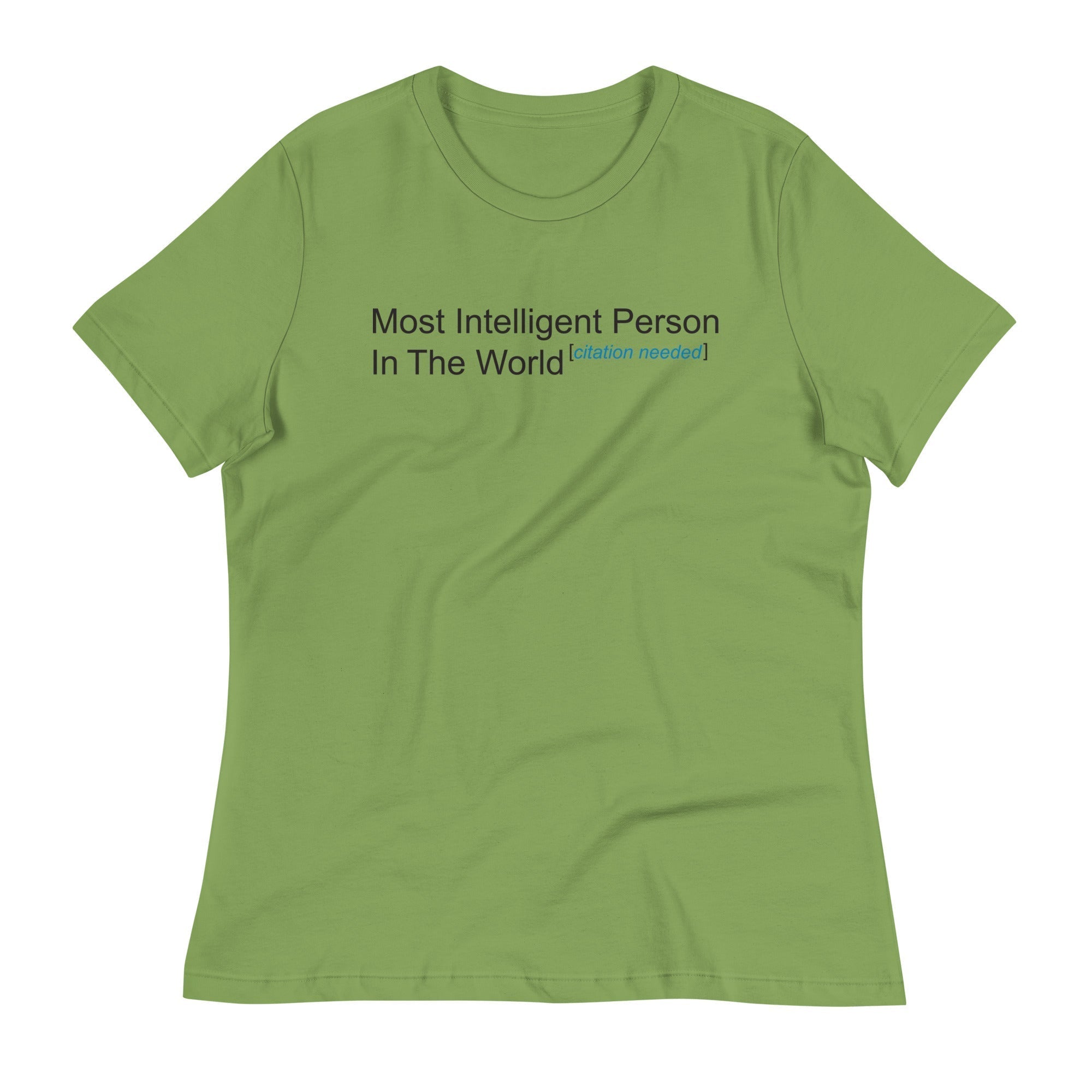 Most Intelligent Person in the World Citation Needed Women's Signature Tee Hoodie, Sweatshirt | PureTeeCo.com (Image 2)