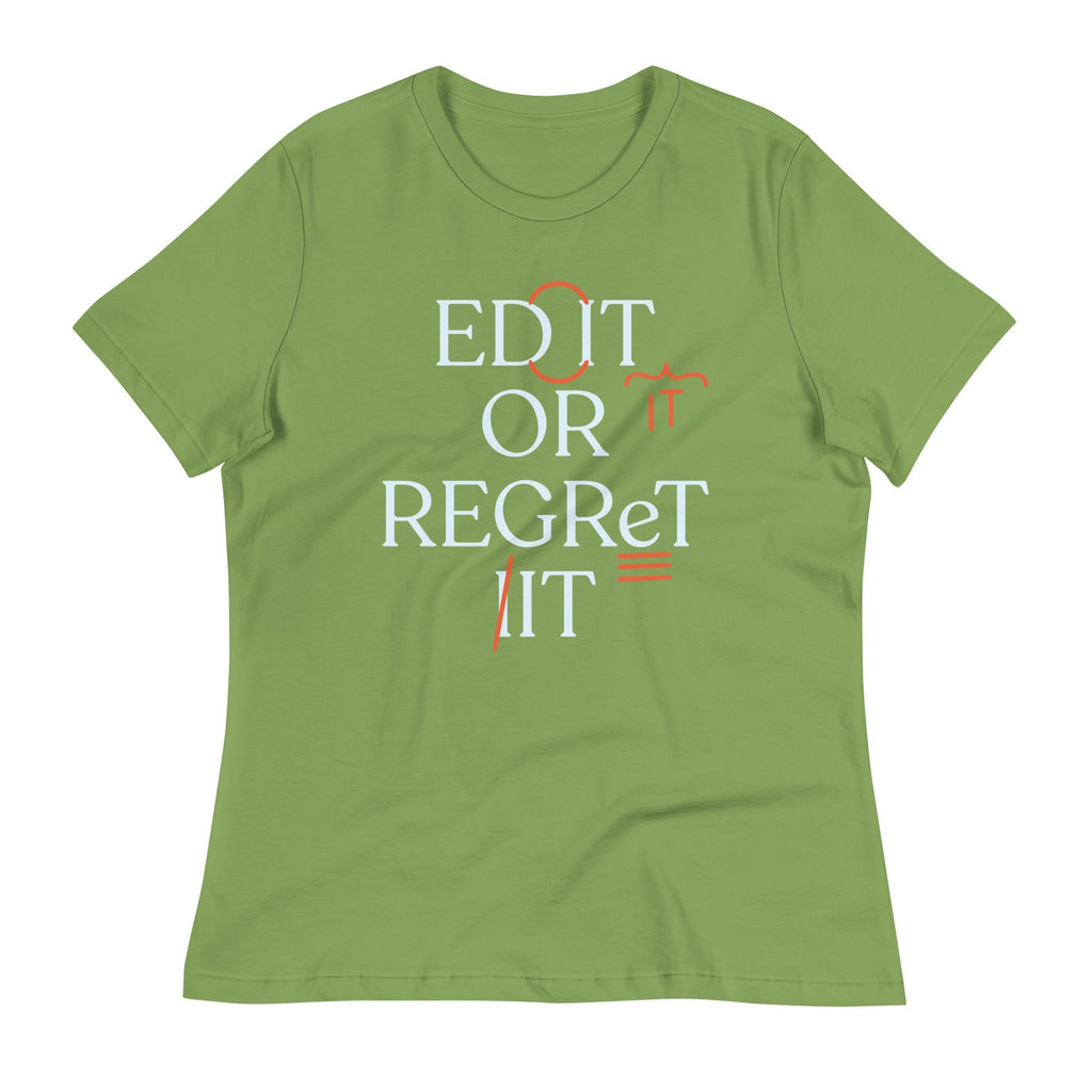 Edit Or Regret It Women's Signature Tee Hoodie, Sweatshirt | PureTeeCo.com (Image 5)