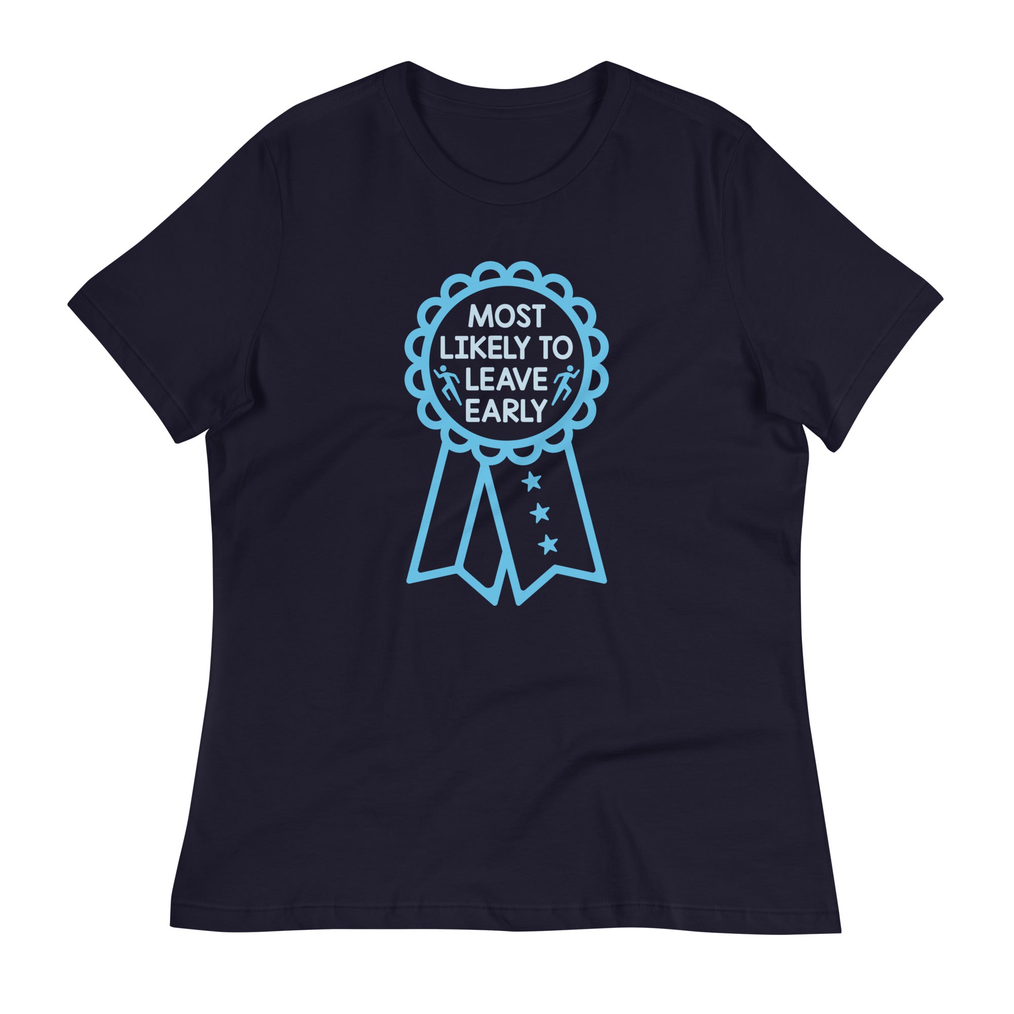 Most Likely To Leave Early Women's Signature Tee Hoodie, Sweatshirt | PureTeeCo.com (Image 2)