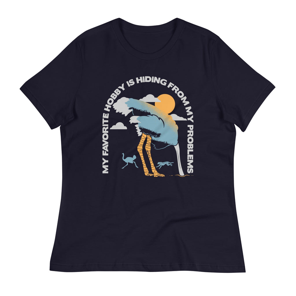 My Favorite Hobby Is Hiding From My Problems Women's Signature Tee Hoodie, Sweatshirt | PureTeeCo.com (Image 2)