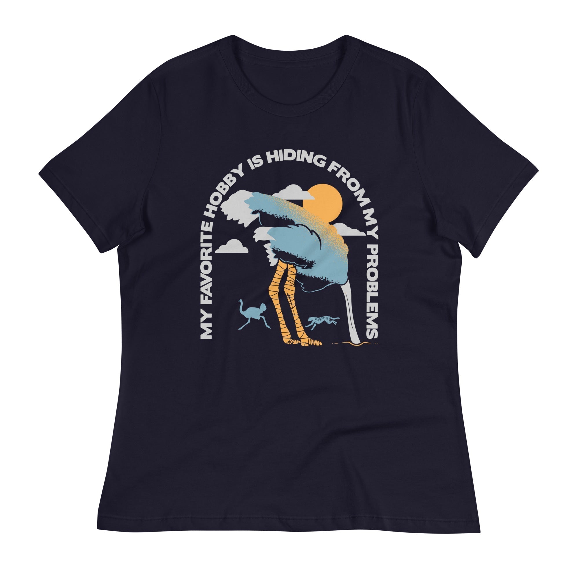 My Favorite Hobby Is Hiding From My Problems Women's Signature Tee Hoodie, Sweatshirt | PureTeeCo.com (Image 2)