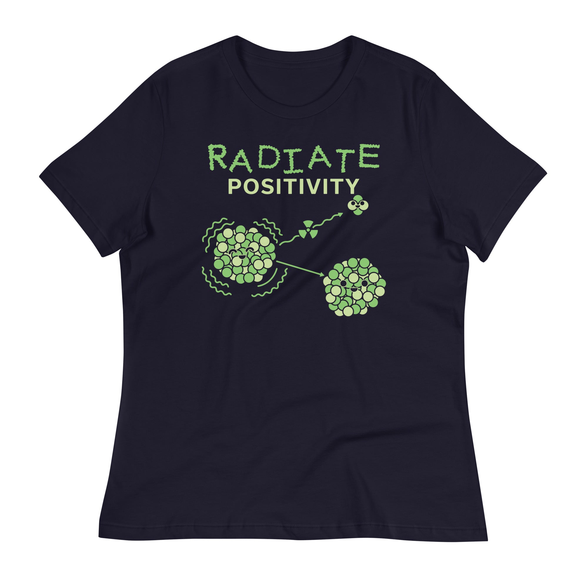 Radiate Positivity Women's Signature Tee Hoodie, Sweatshirt | PureTeeCo.com (Image 1)