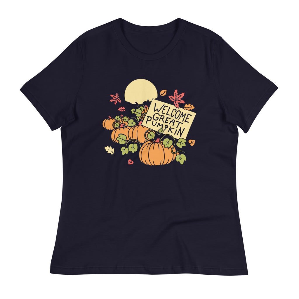 Welcome Great Pumpkin Women's Signature Tee Hoodie, Sweatshirt | PureTeeCo.com (Image 2)